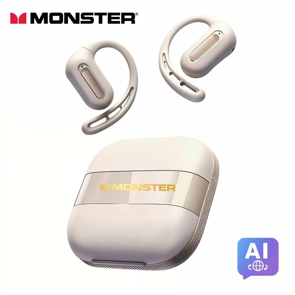 Écouteurs sans fil Monster Aura Fit GT29 Open-Back Ai Traduction - سماعات اللاسلكية بنظام الترجمة - Électronique - صورة 1