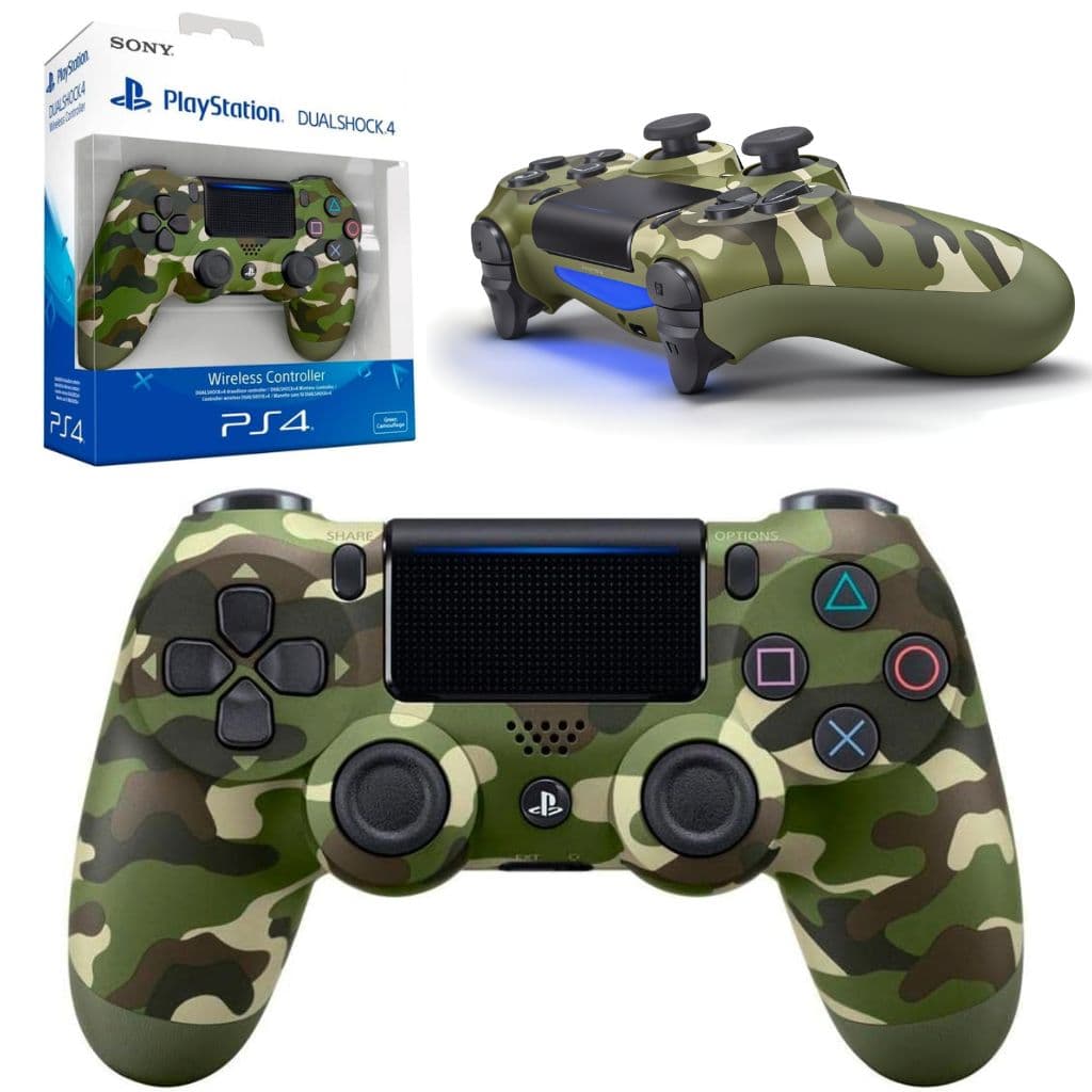 Manette sans fil DualShock 4 pour PlayStation 4 Camouflage Vert – يد تحكم لاسلكية للبلايستيشن — صورة 1