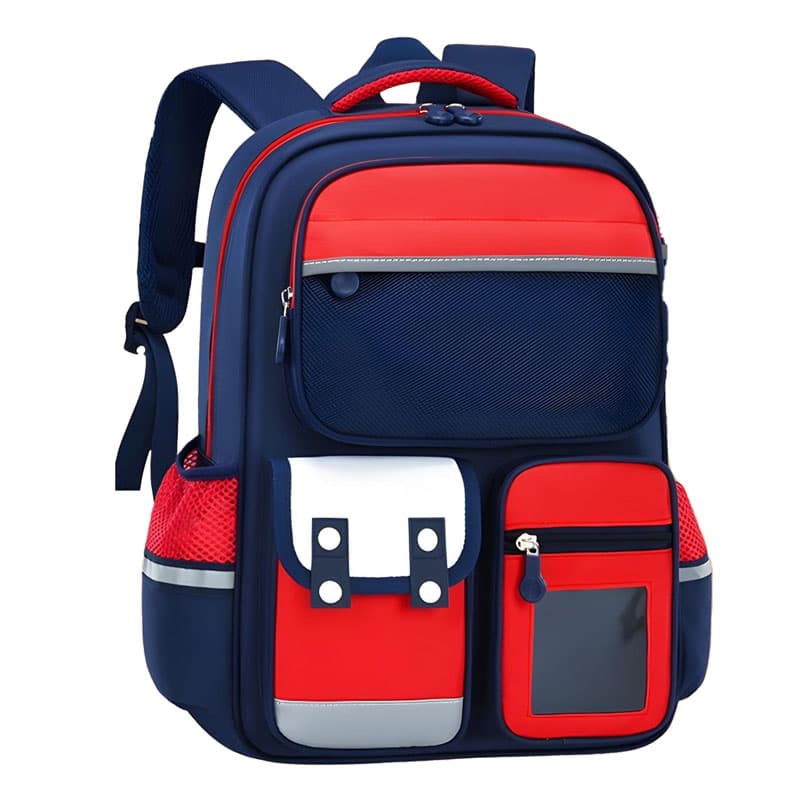 Sac à Dos Enfant pour École primaire de Haute Qualité Bleu et Rouge – حقيبة ظهر مدرسية للأطفال أزرق وأحمر — صورة 1
