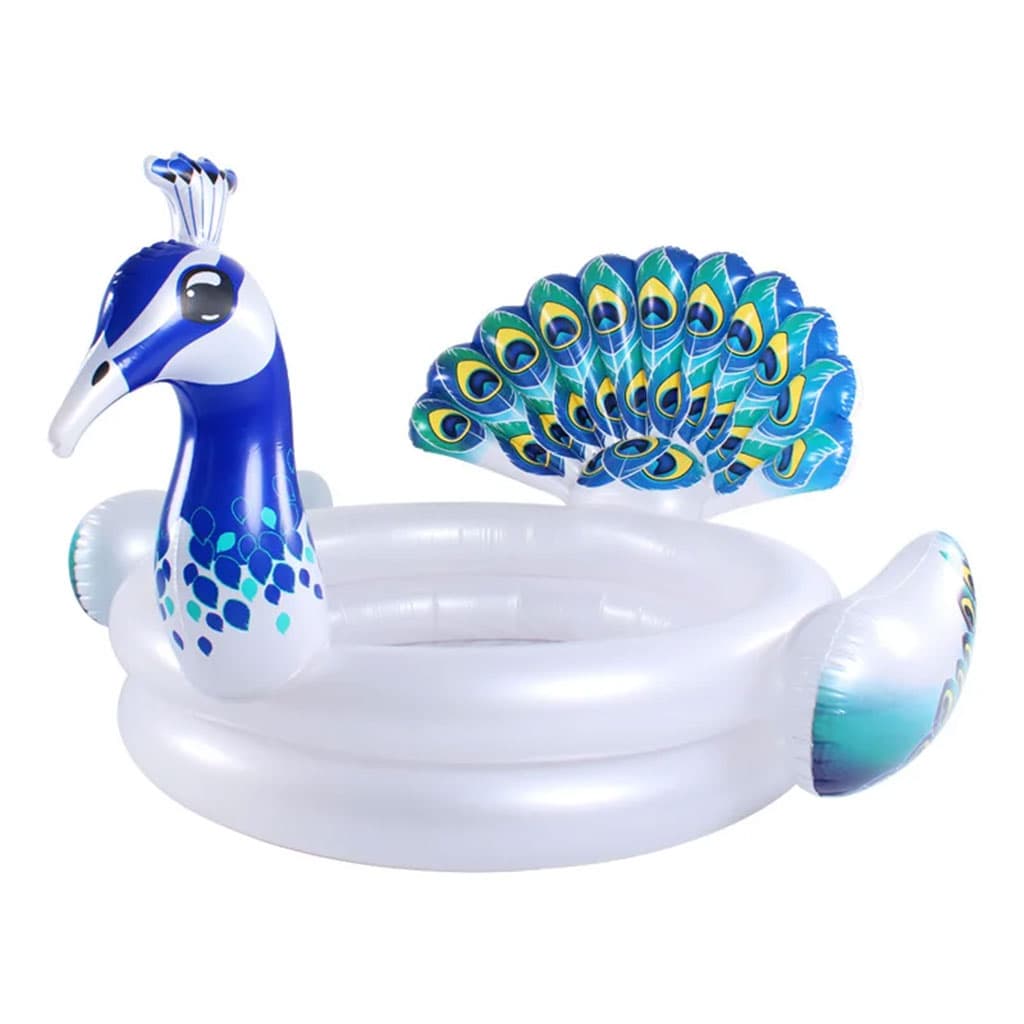 Bouée de piscine Design Paon 3D pour Enfants – حوض سباحة على شكل طائر — صورة 5