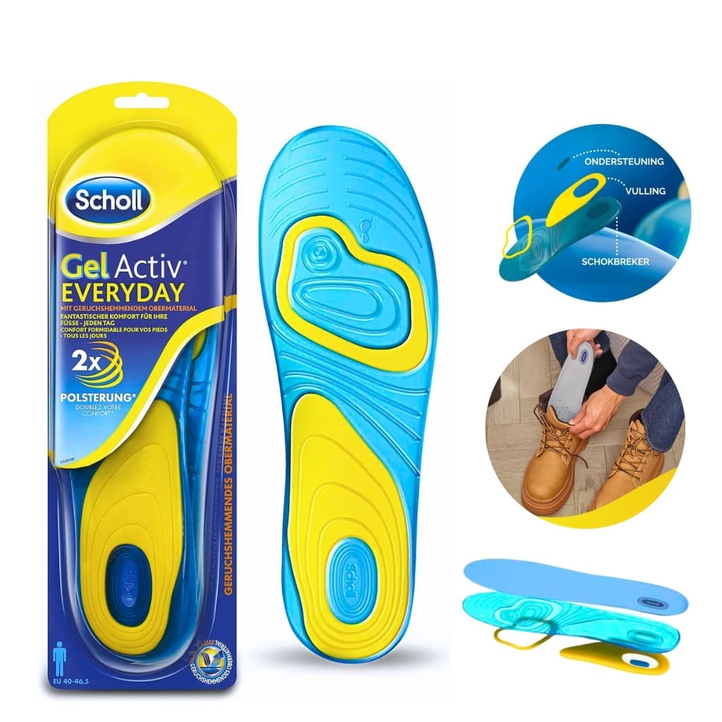 Sholl Semelles Active Gel Quotidien – فراش حذاء طبي مريح داخلي للاستخدام اليومي — صورة 1