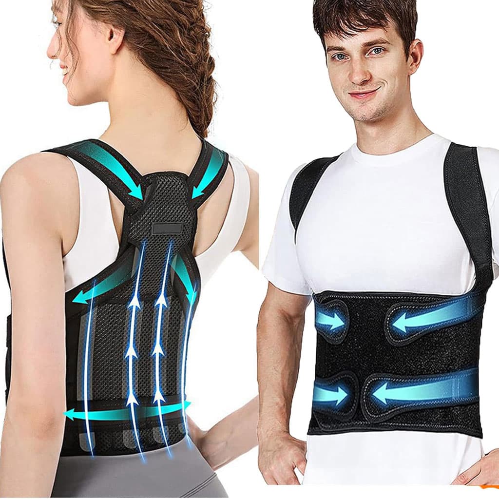 Support Dorsal Respirant et Réglable pour la Correction de la Posture – حزام شد الظهر — صورة 1