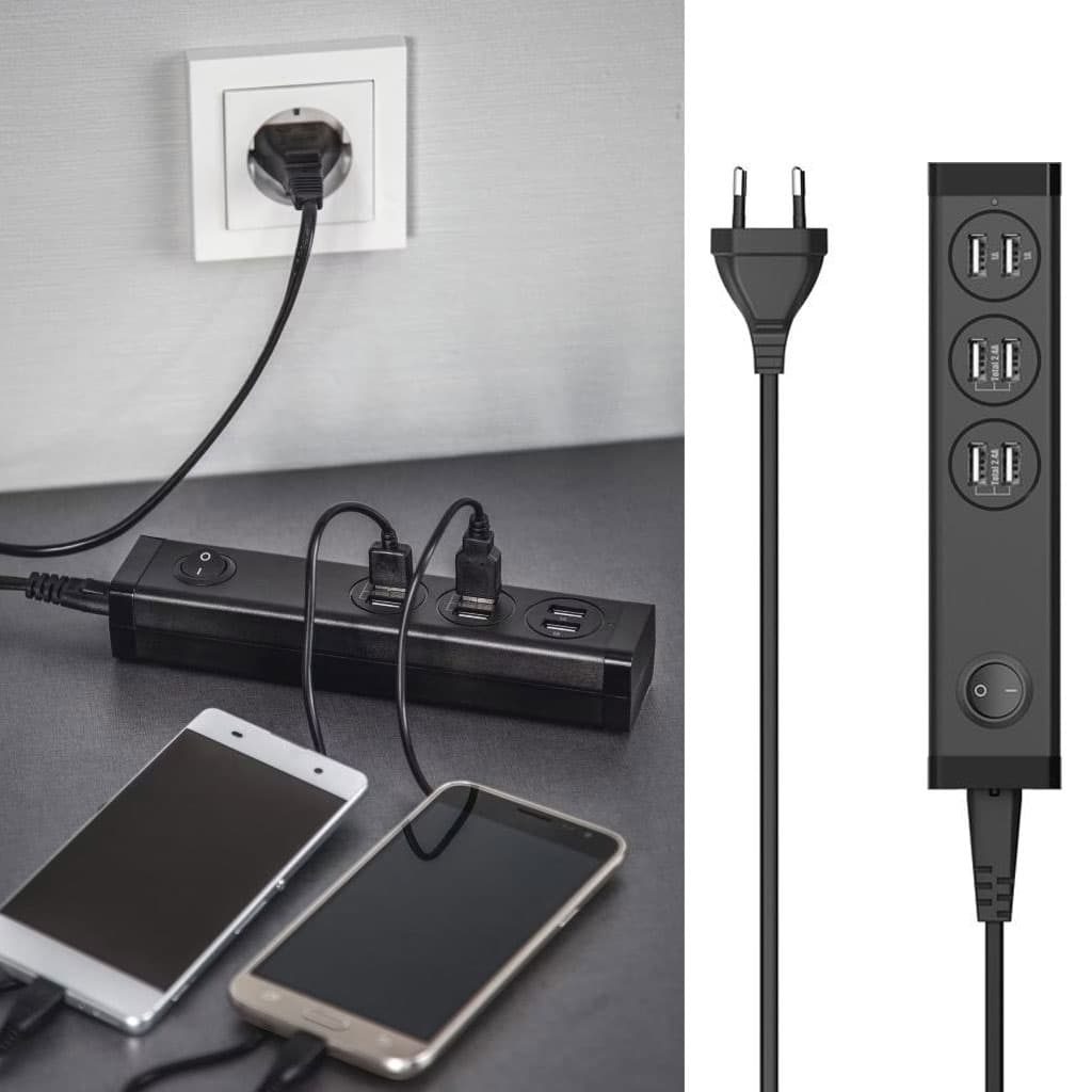 Uniross Station de charge Multi-appareils 6 ports USB A – مقبس طاقة متعدد المنافذ — صورة 1