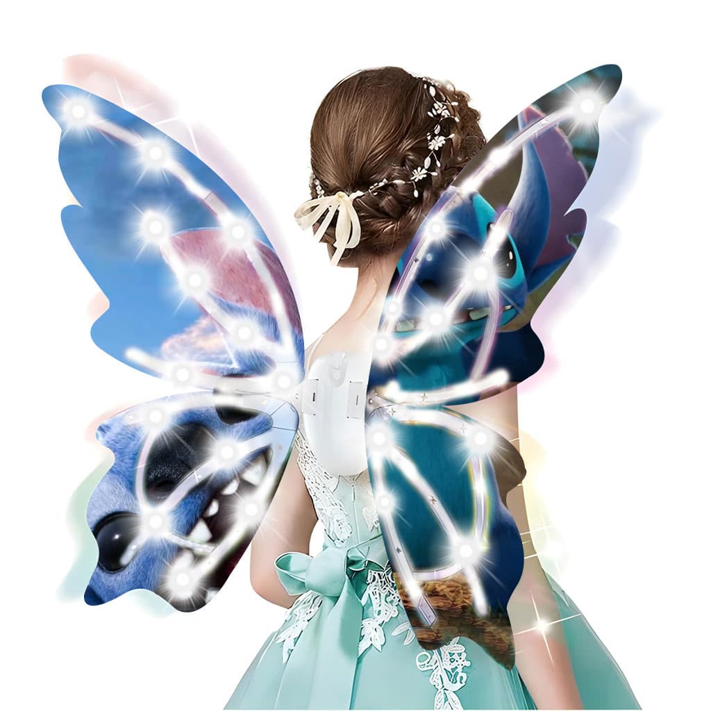 Ailes Magiques Lumineuses pour Enfants Design Stitch Kuromi — صورة 2