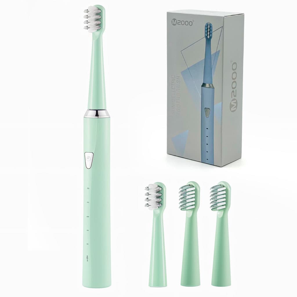 Brosse À Dents Électrique Sonique avec 4 Têtes et 5 Modes – فرشاة أسنان — صورة 1