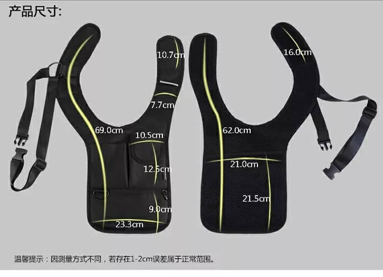 Sacoche sous-bras Anti-vol Multi-Poche Design Élégant Pour Voyage Quotidien — صورة 4