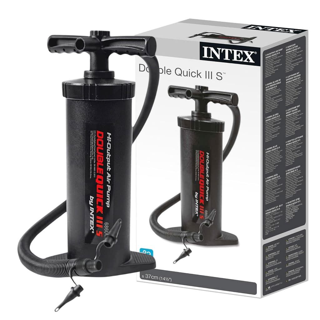 Pompe À Main Double Quick III Hi-Output Intex 68605 Multi-Embouts - مضخة إنتكس اليدوية عالية الكفاءة ذات الضخ المزدوج (37 سم) - Vacance & Loisir - صورة 1