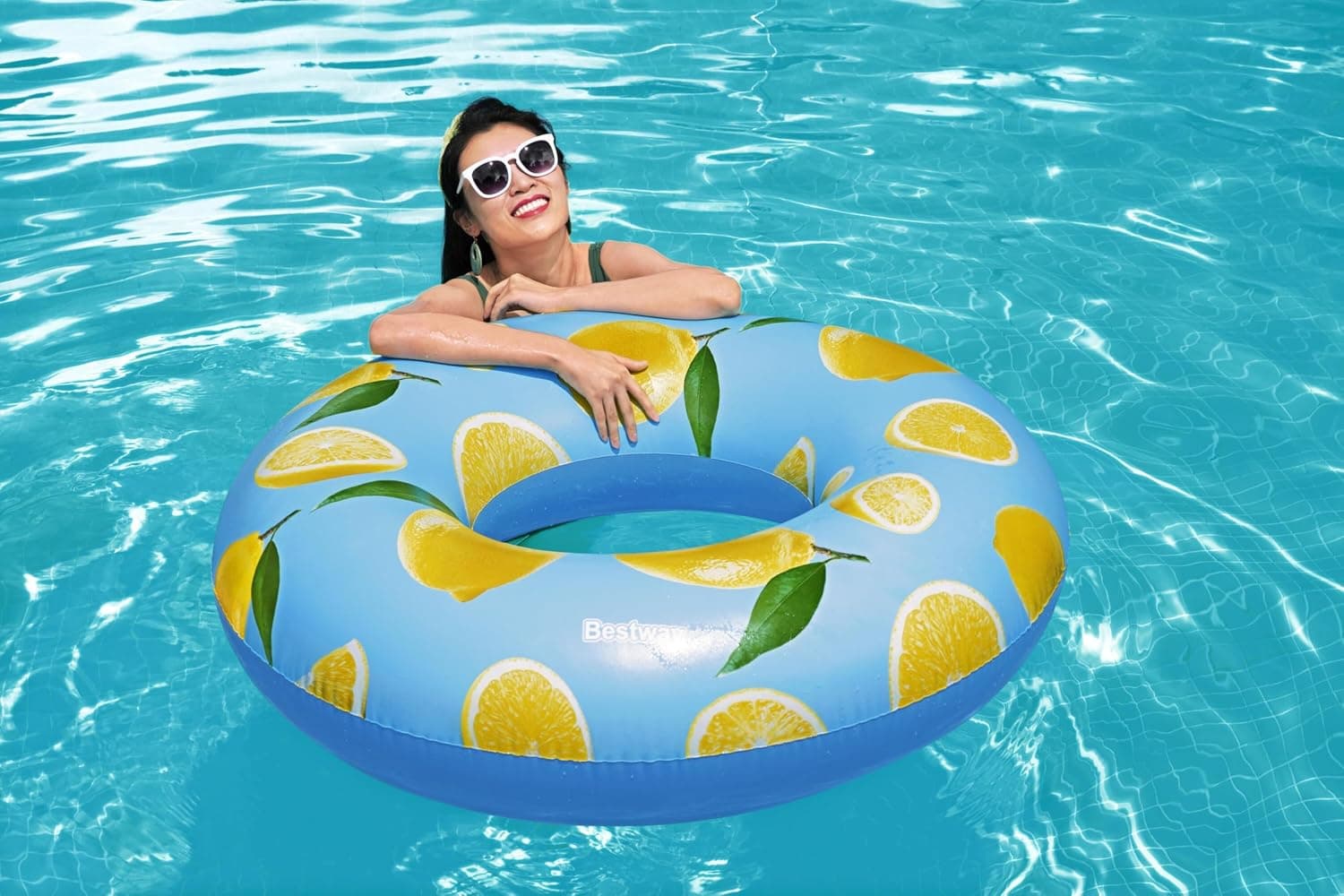 Bouée Gonflable Parfumée au Citron Bestway Scentsational 119cm - عوامة المسبح المعطرة بست واي برائحة الليمون 119 سم - Camping et Randonnée - صورة 8