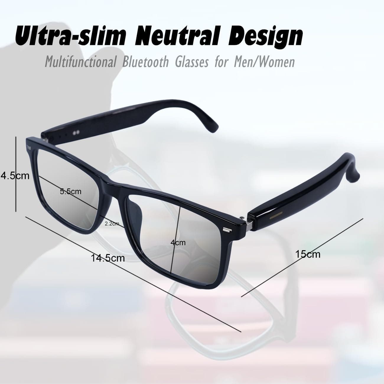 Lunettes Connectées GS03 de Traduction IA et Audio Open-Ear Bluetooth 5.4 - نظارات المترجم الذكية بالذكاء الاصطناعي - Électronique - صورة 12