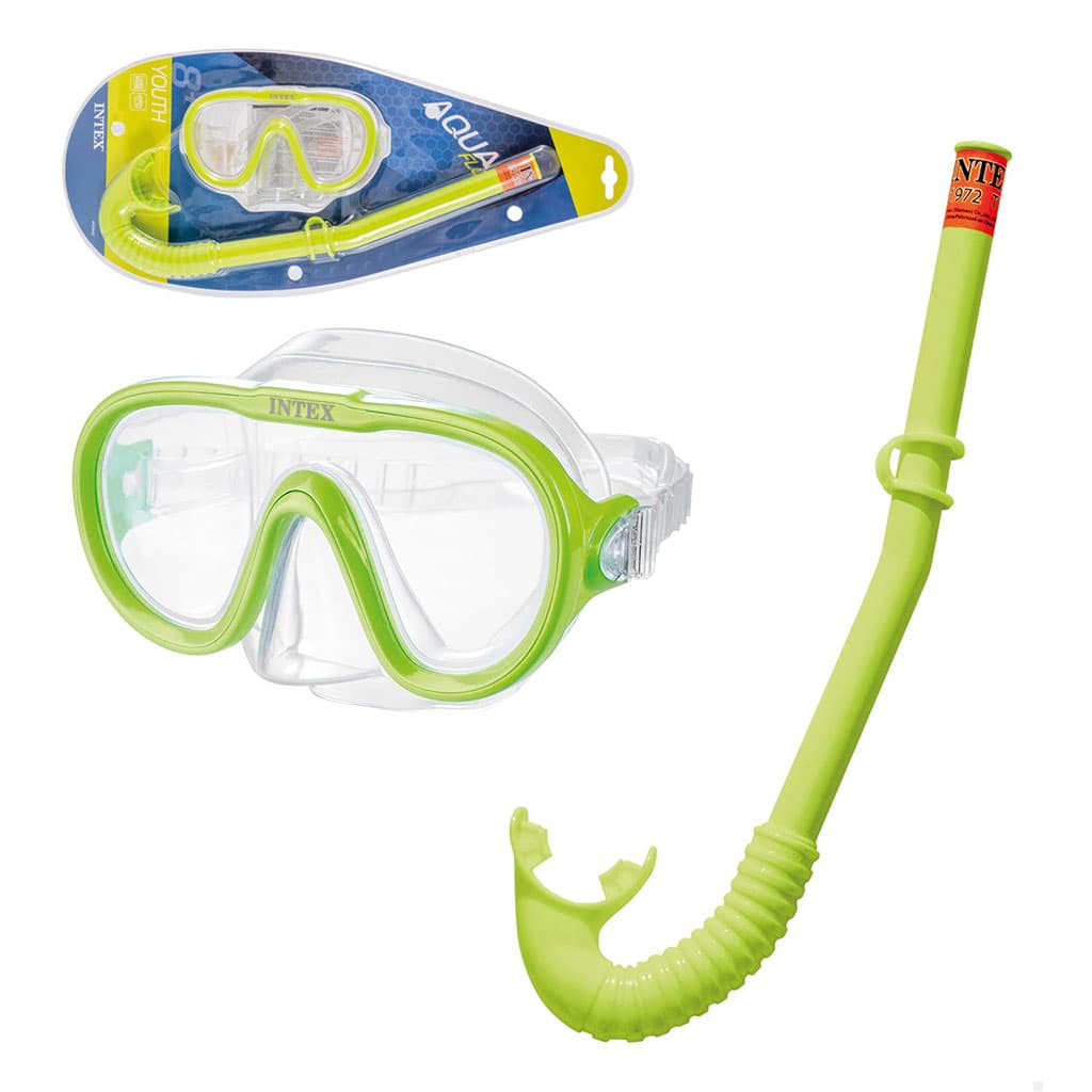 Kit de Natation Intex Adventurer 55642 - Masque Sea Scan & Tuba Hi-Flo pour Enfants - Vacance & Loisir - صورة 1