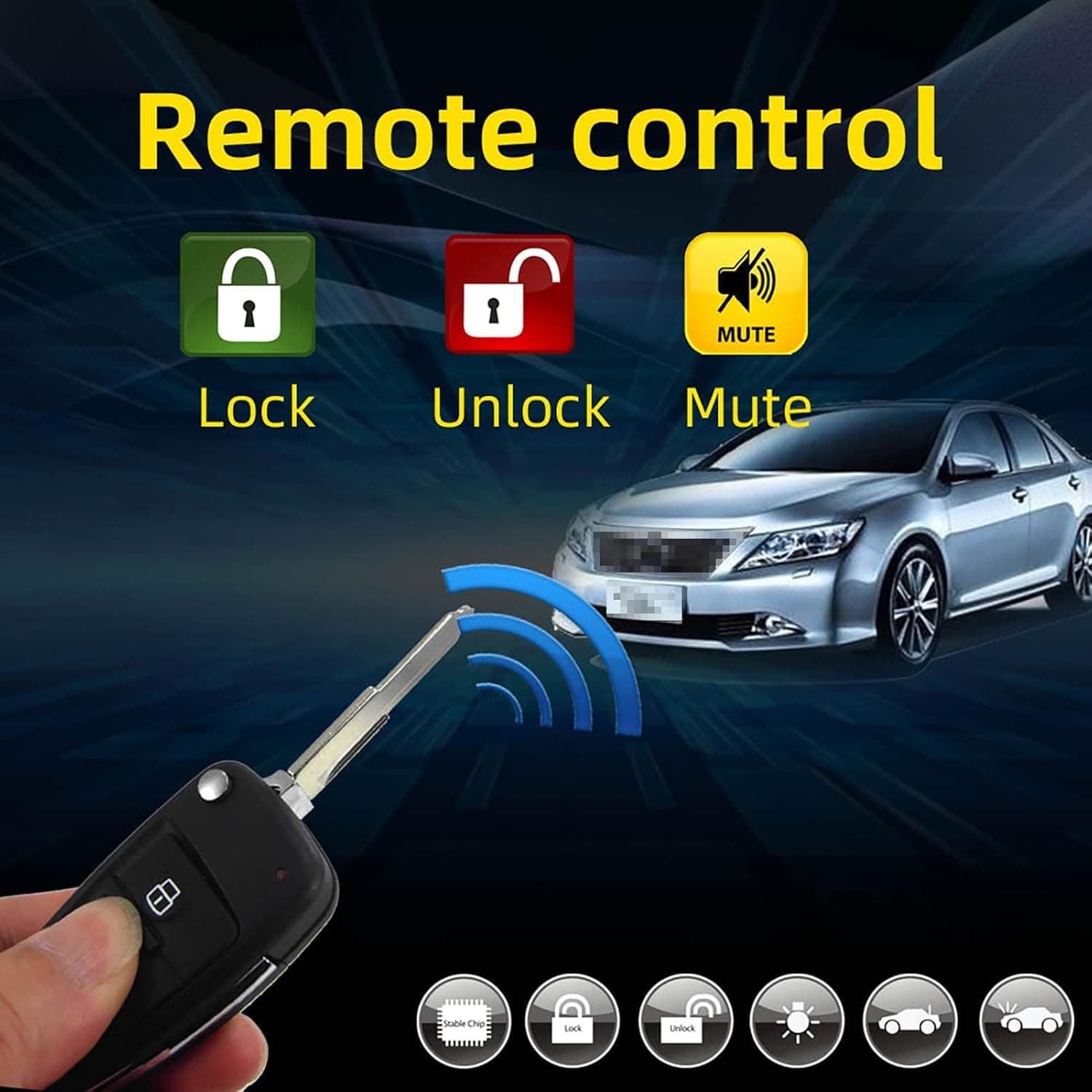 Système d'Alarme de Voiture Anti-Vol Centralisé avec Anti-Carjacking - نظام إنذار وأمن السيارات الذكي مع ميزة التثبيت المركزي والتحكم عن بعد - Accessoires Auto/Moto - صورة 6