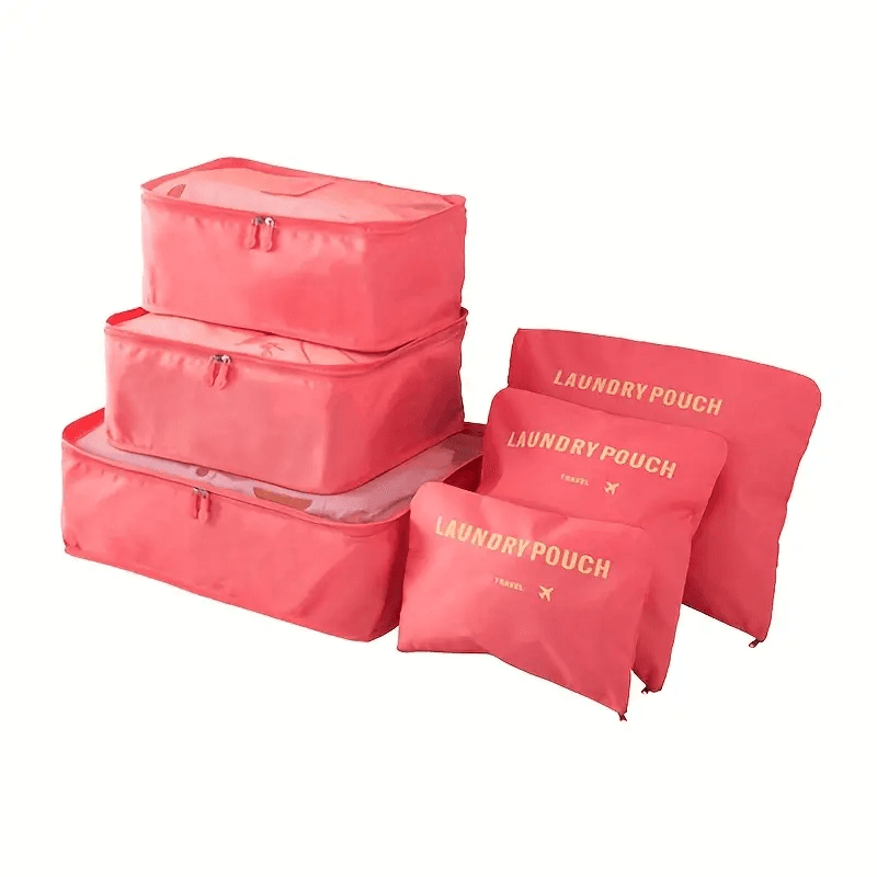 Ensemble de 6 Pcs Sacs de rangement Cube de voyage laundry Pouch — صورة 8