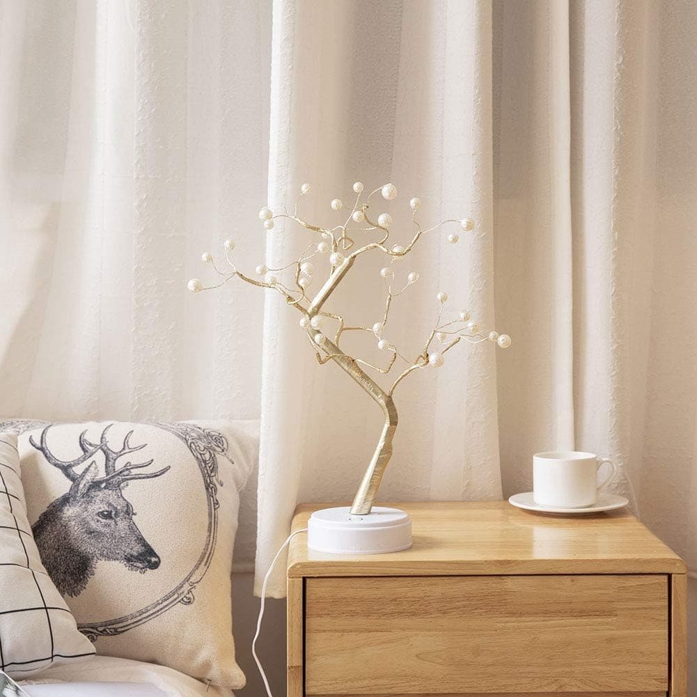 lampe de Table Arbre lumineux style bonsaï — صورة 2