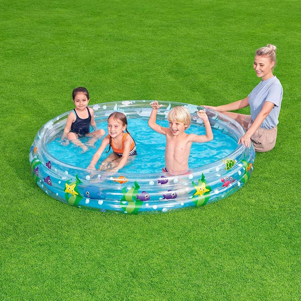 Piscine Gonflable Ronde Transparente Pour Enfants 183 x 33cm Bestway #51005 — صورة 6