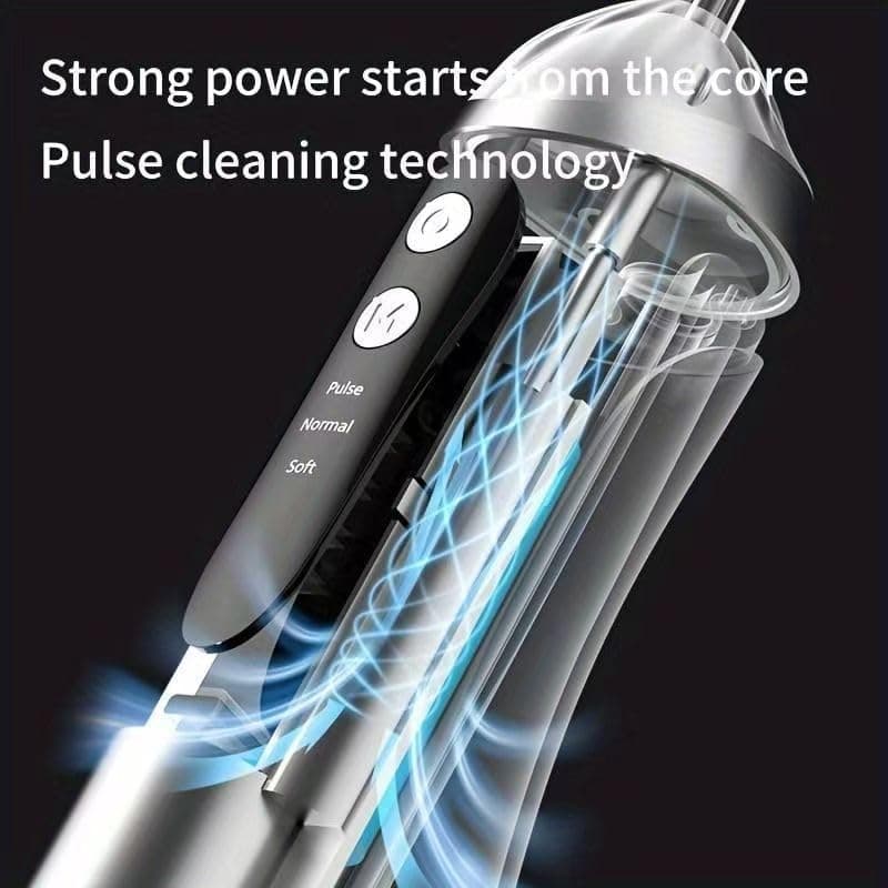Hydropulseur Dentaire Sans Fil Jet Dentaire Portable à 3 Modes et 4 Buses - جهاز تنظيف الأسنان واللثة المائي - Soins et Beauté - صورة 6