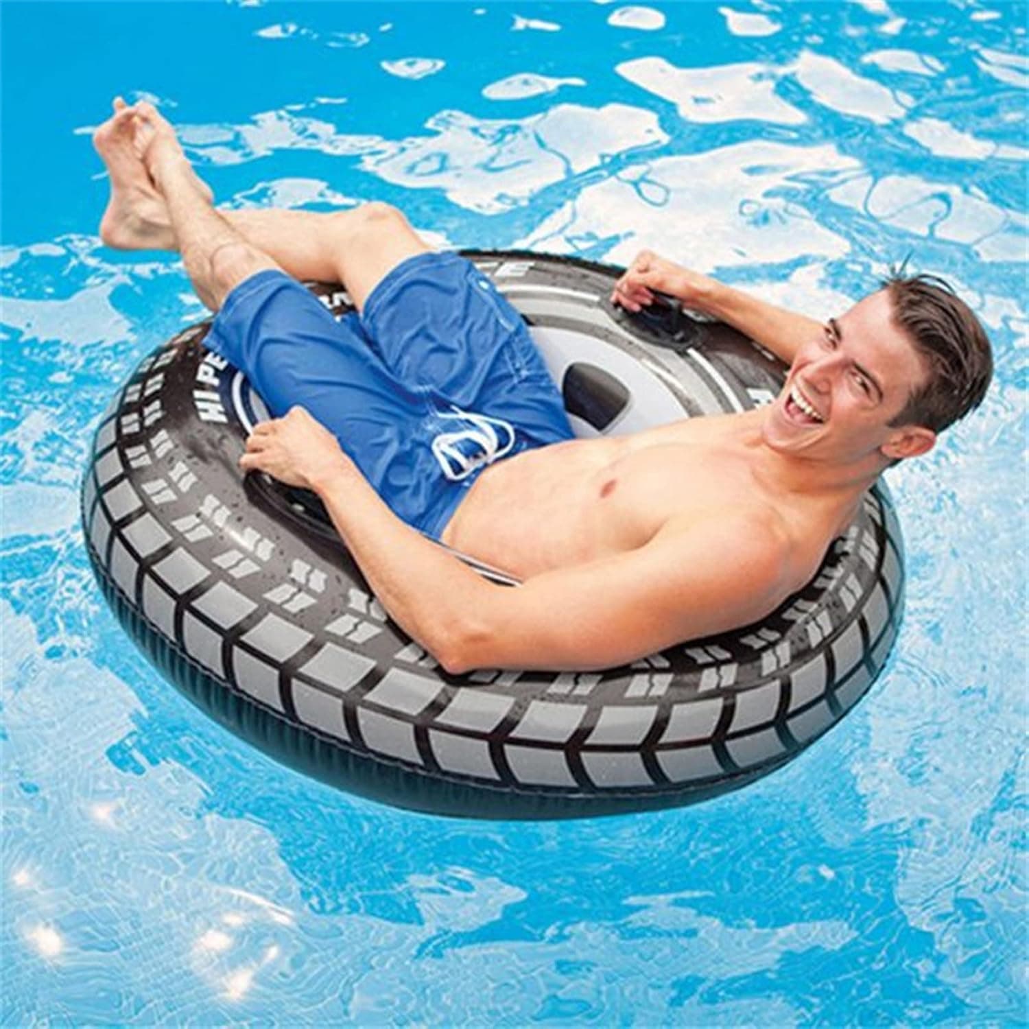 Bouée de Natation Adulte Design Pneu Sport en PVC Haute Résistance - عوامة وعجلة سباحة للبالغين بتصميم إطار السيارة الرياضي - Vacance & Loisir - صورة 6
