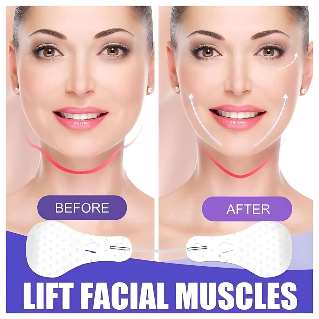 Bandes de Lifting Facial Invisibles pour un Visage en V Impéccable - أشرطة شد وإخفاء عيوب الوجه والرقبة الفورية - Soins et Beauté - صورة 5