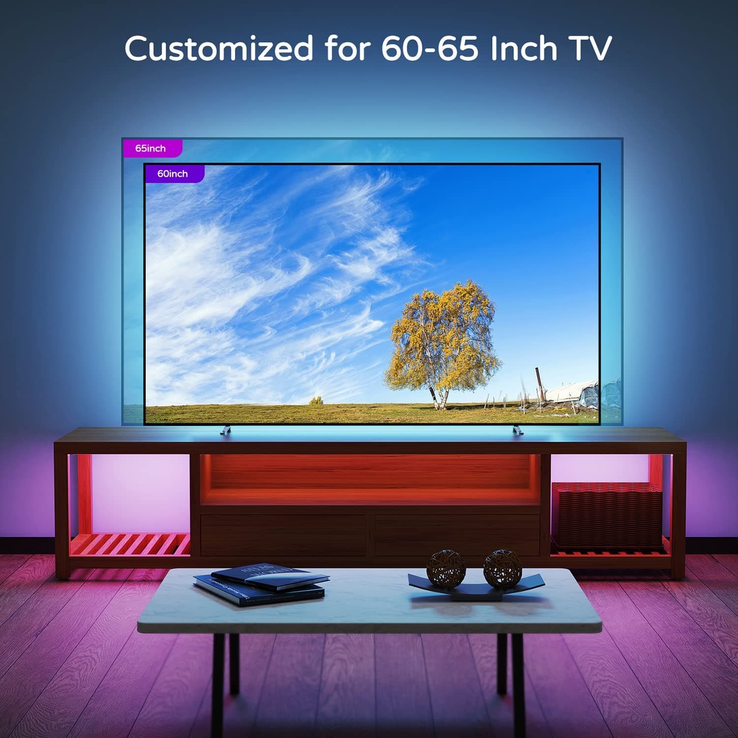 Smart LED Strip TV rétroéclairage 5M RGB Android/iOS — صورة 5
