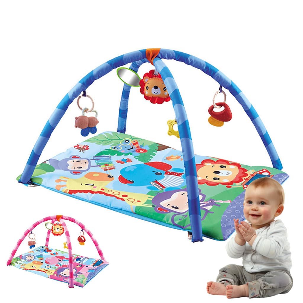 Tapis D’Eveil Animaux pour Bébé avec Miroir – بساط الألعاب لرضيع — صورة 3