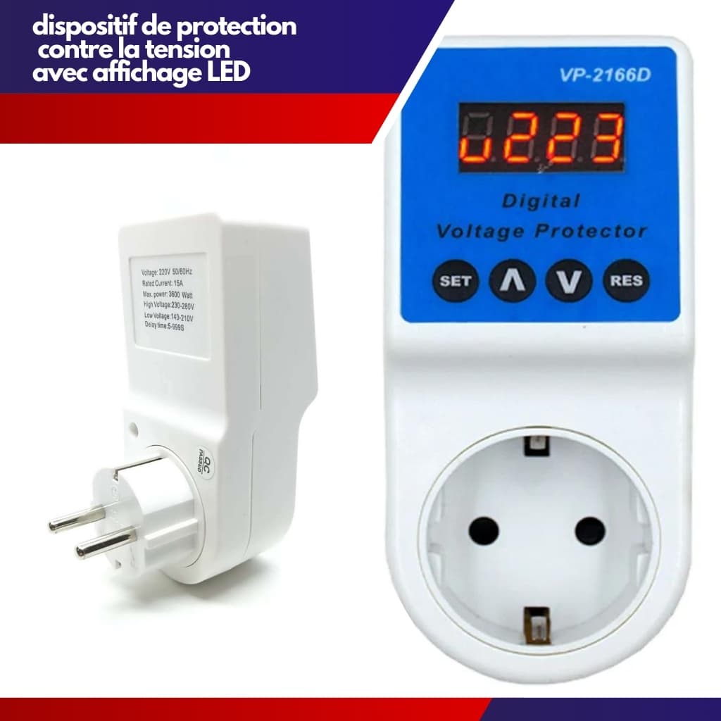 Prise Stabilisateur contre les basses et hautes tensions dans le réseau électrique 30 A - JL-VPDB2000 - — صورة 1