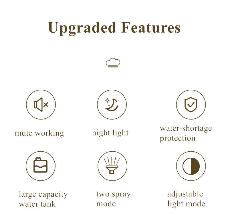 Lampe en cristal avec humidificateur d’air, diffuseur d’arôme, USB 900ml — صورة 8