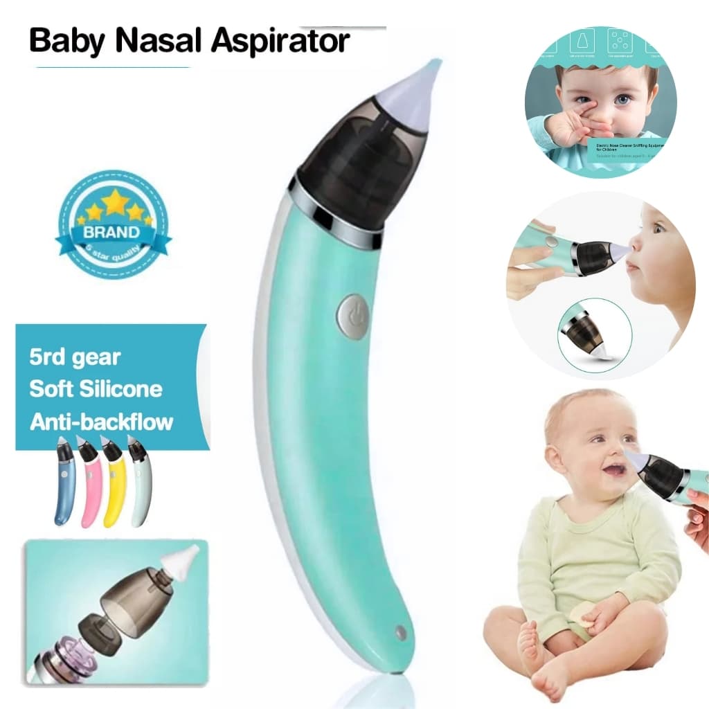 Mouche Nez, Aspirateur nasal électrique pour bébé 2 Tailles D'embouts - شفاطة الأنف الكهربائية للطفل — صورة 1