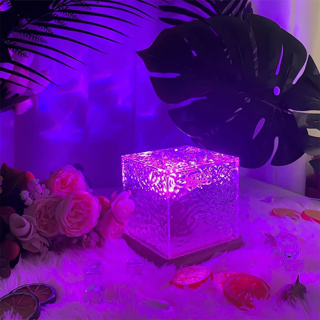 Lumière à motif d’eau dynamique USB Veilleuse Rotative — صورة 5