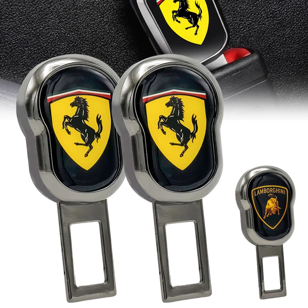 Attache Ceinture Anti-bip 2Pcs design voiture de luxe — صورة 1