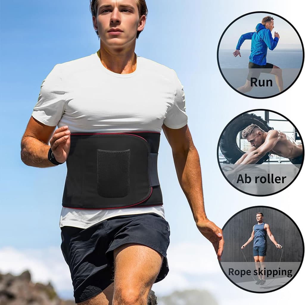 Ceinture de sudation pour Homme et Femme avec Poche Extérieure – حزام تنحيف — صورة 2