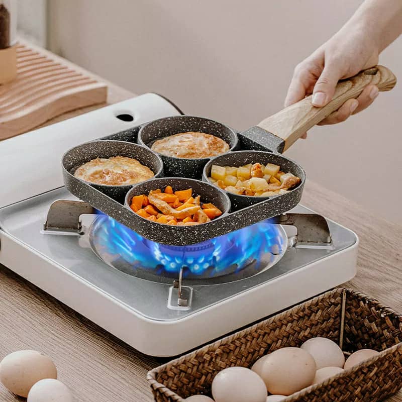 Pack Cuisine Multifonction : Rangement Œufs, Poêle à Crêpes 6-en-1 – حزمة المطبخ متعددة الوظائف: حامل البيض، مقلاة الكريب — صورة 5