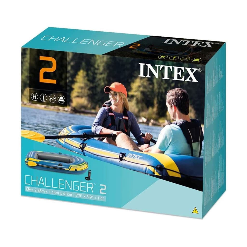 Bateau Gonflables Challenger 2 avec Deux Rames et Pompe Intex 68367NP – قارب كبير مع مجاديف ومضخة — صورة 7
