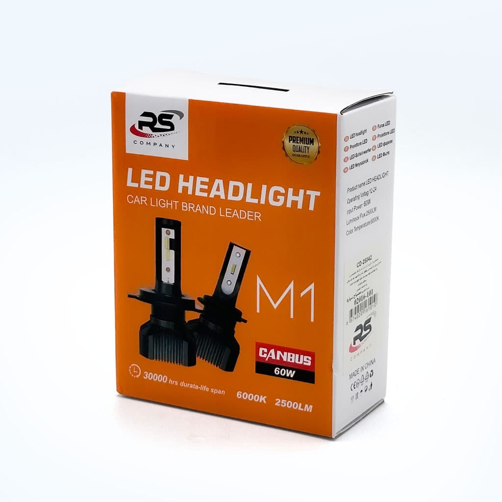 مصابيح أمامية للسيارة | Canabus M1 H4 LED Kit | 6000K 60W — صورة 4