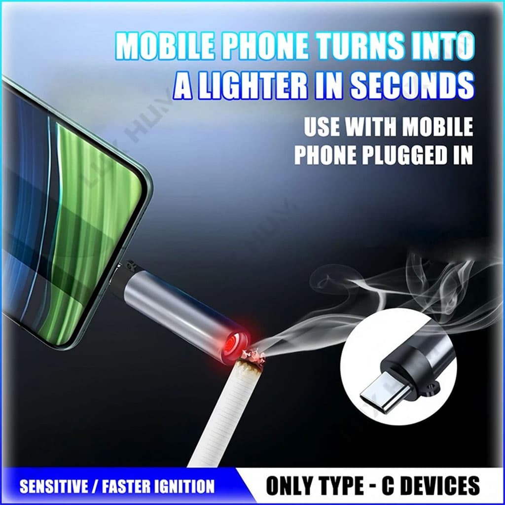 Briquet électrique Portable Alimentation Type-C V2 — صورة 4