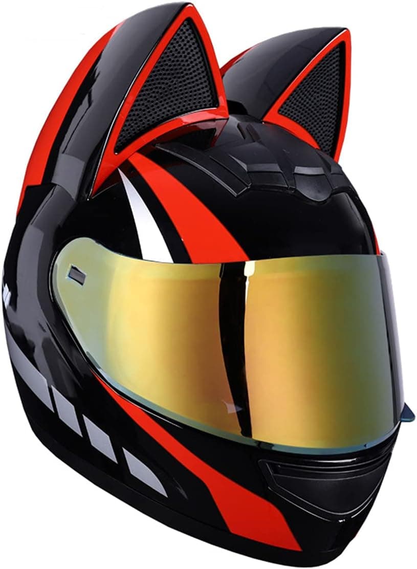 خوذة دراجة للنساء | Casque Moto Oreilles de Chat | تصميم أنثوي — صورة 5