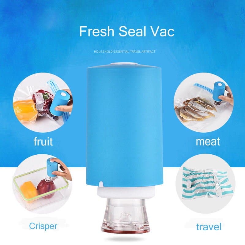 جهاز تفريغ وشفط الهواء من أكياس حفظ الطعام-Always Fresh Machine De Scellage Portable Avec 5 Sacs — صورة 4