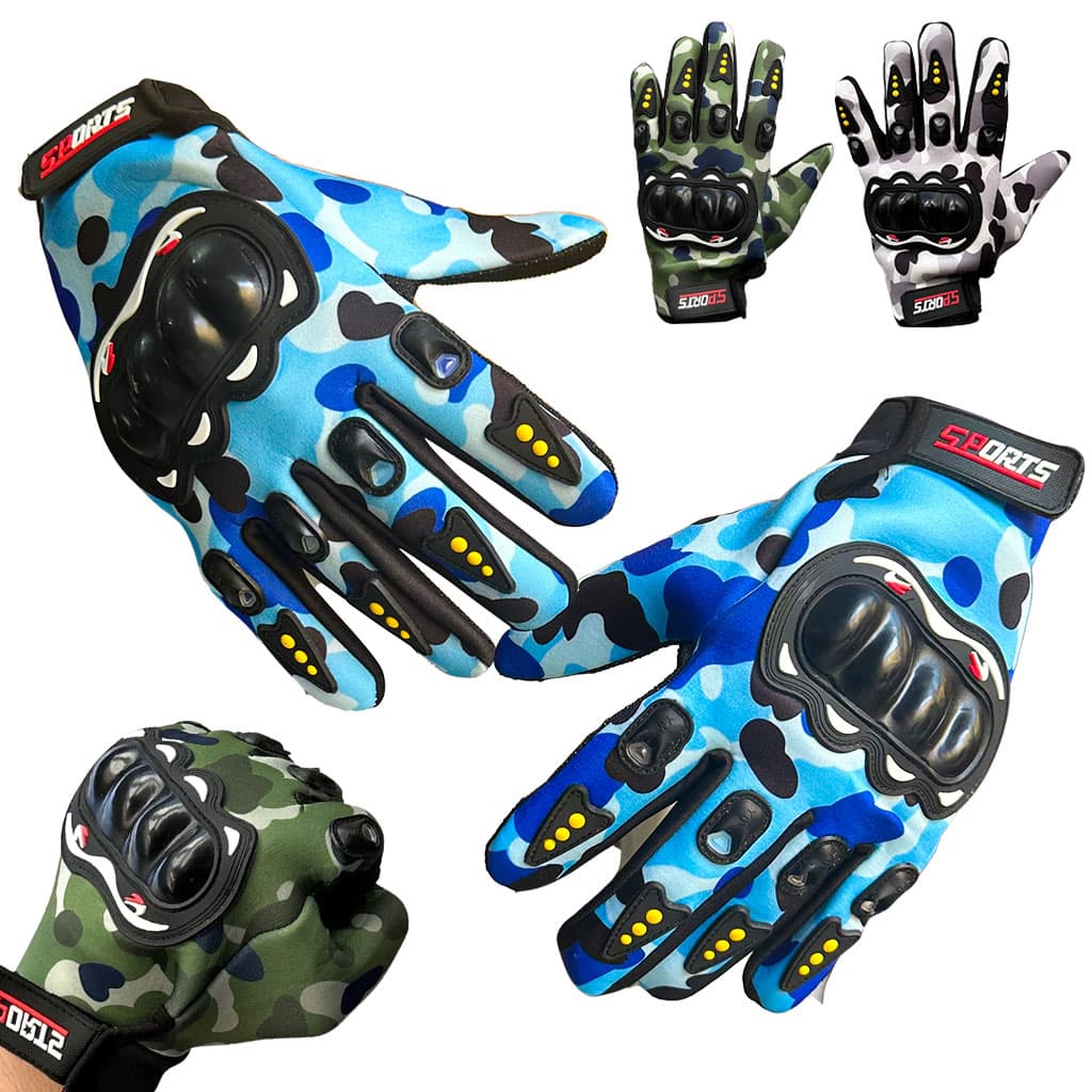 Gants de Moto Respirants Pro Biker à Doigts Longs V2 – قفازات إحترافية للدرجات النارية — صورة 1