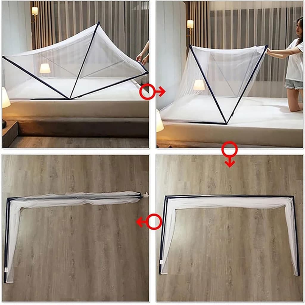 Moustiquaire Pliable Facile à Installer Pour Lit 2 Place – ناموسية لسرير شخصين — صورة 3