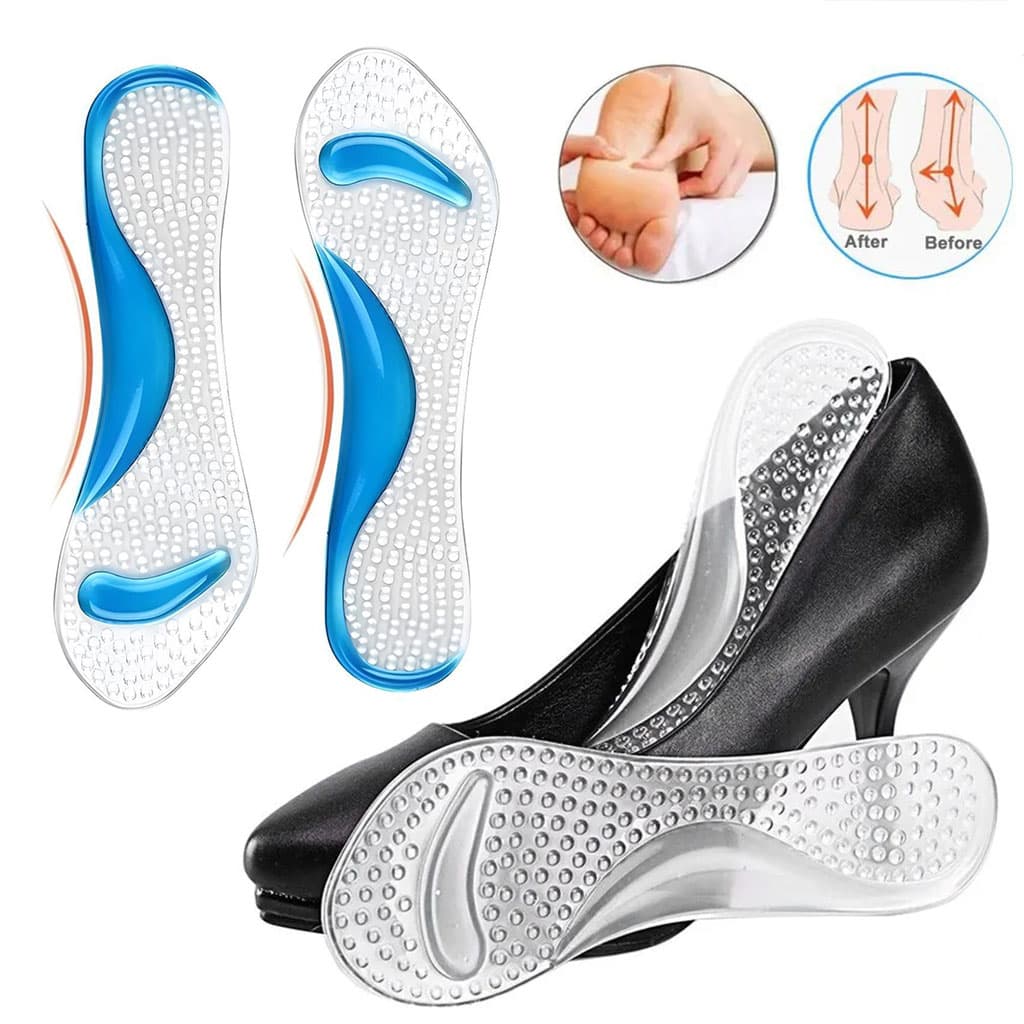 Semelle de massage en Gel pour correction des Pieds Plats – فرشة حذاء من السيليكون — صورة 1