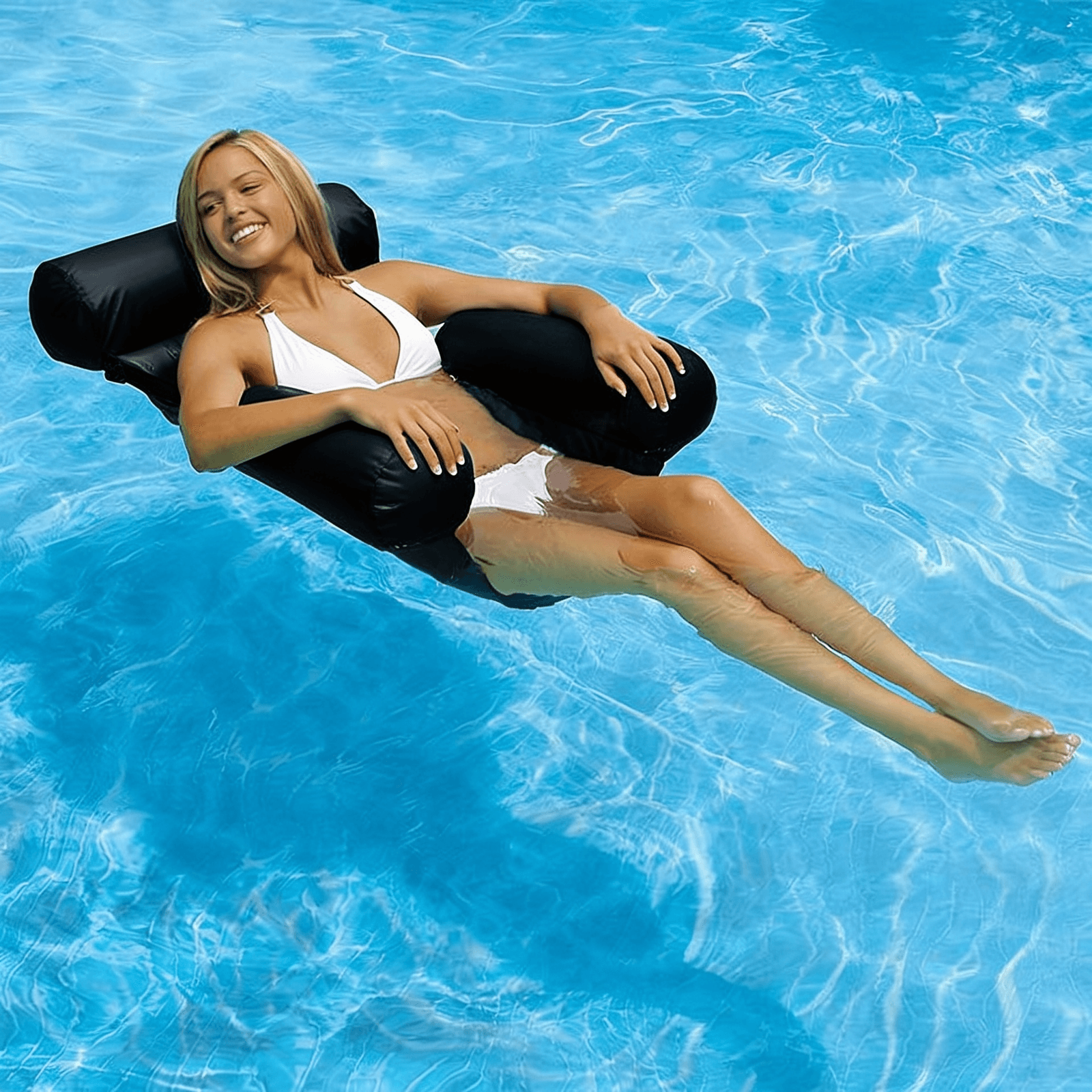Hamac de Plage Flottant avec Siège Réglable - عوامة إسترخاء مائية - Camping et Randonnée - صورة 2