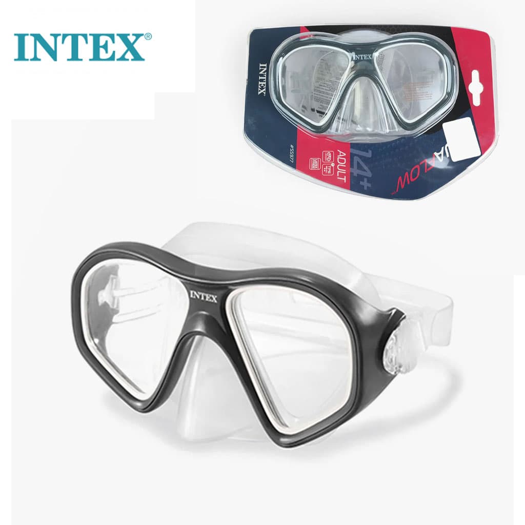 Kit de Plongée Intex Reef Rider Masque Panoramique et Tuba pour Adultes Intex 55648 - طقم الغوص البانورامي الاحترافي - Vacance & Loisir - صورة 2