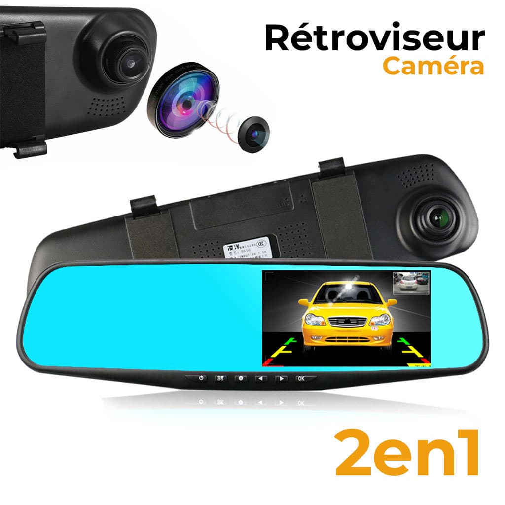 Rétroviseur et Caméra de voiture avant FHD 1080P 4.3P — صورة 1