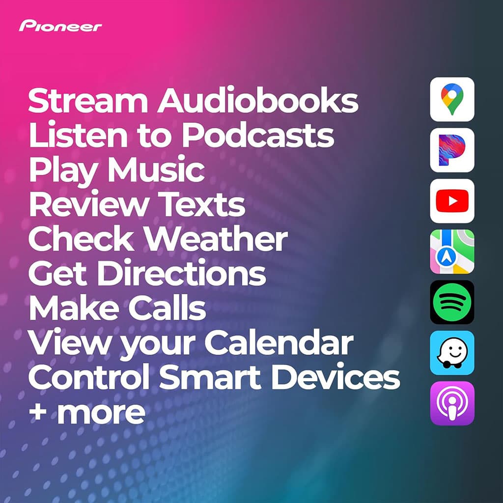 Pioneer Écran de voiture Android de 10.4 pouces compatible Apple CarPlay Android Auto – شاشة ذكية للسيارة — صورة 6