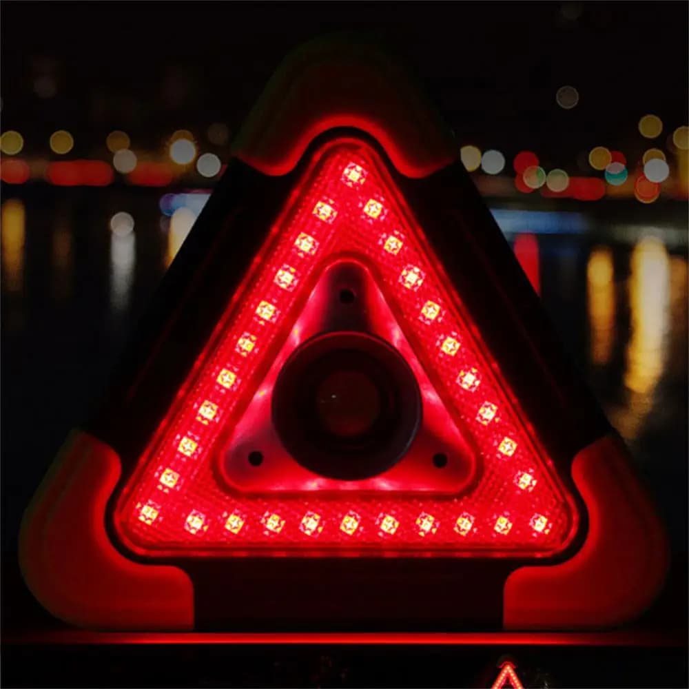 Triangle D'alerte Torche LED 10W Multifonctionnelle Chargé Avec L'énergie Solaire HB-6609 — صورة 5