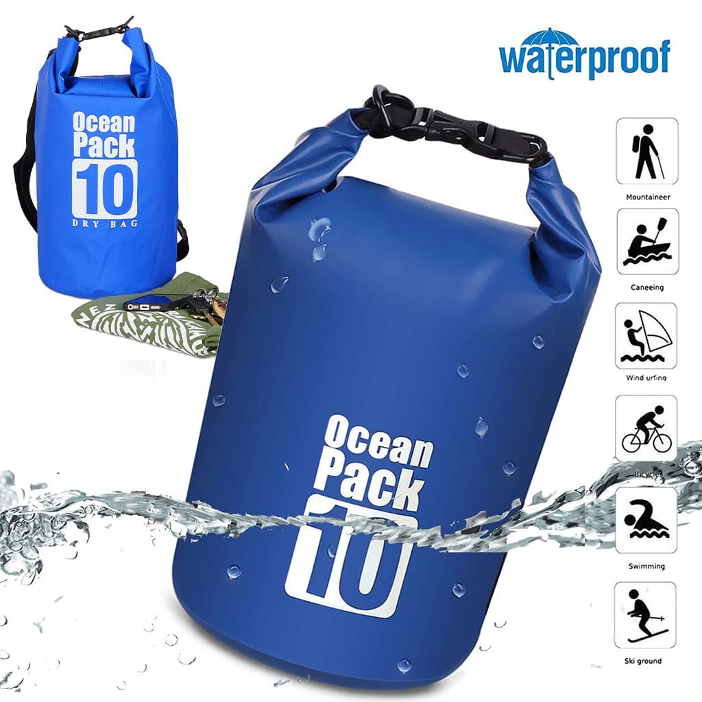 Sac Étanche Ocean Pack 10 litres en Tissue PVC 500D – حقيبة حفظ الأدوات من الماء — صورة 1