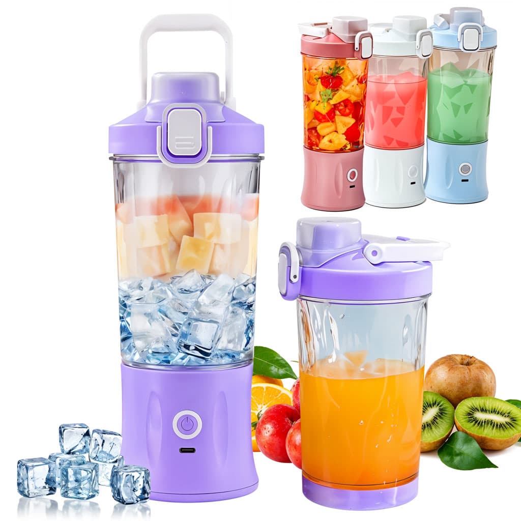 Mixeur Broyeur à Glace Rechargeable Portable 600ml — صورة 1