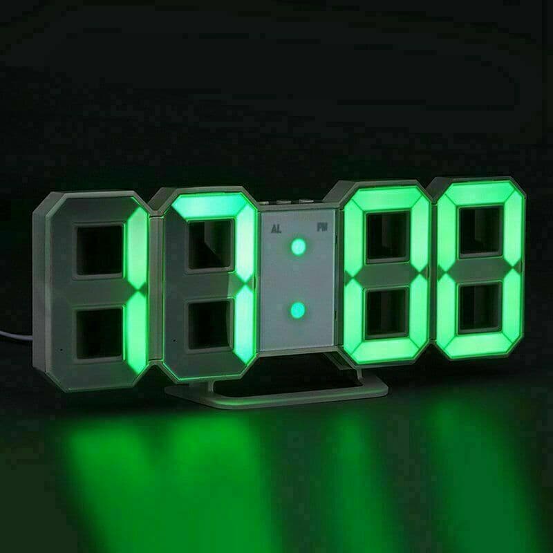 Horloge Murale numérique LED 3D — صورة 6