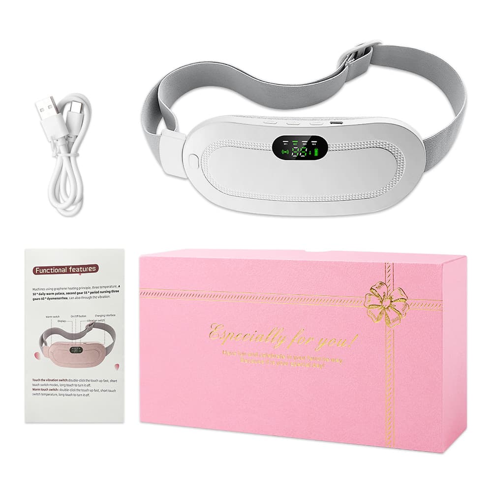 Coussin chauffant Portable menstruel pour soulagement de la douleur femme حزام هزاز ساخن لتسكين آلام الدورة الشهرية — صورة 7