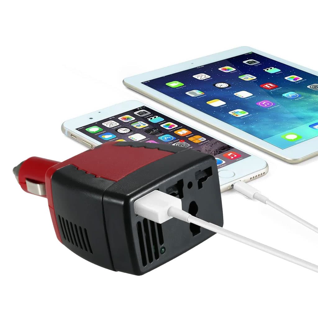 Convertisseur de tension automatique pour voitures 100W DC 12V à AC 220V – محول تيار الكهربائي — صورة 5