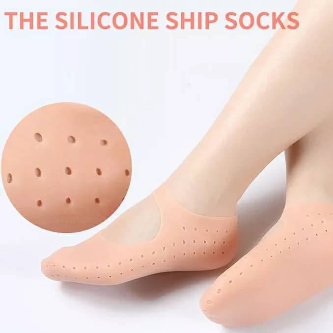Chaussette Gel hydratantes en Silicone protection des pieds — صورة 5