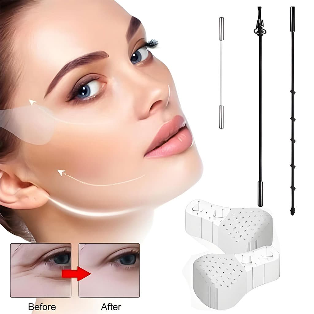 Bandes de Lifting Facial Invisibles pour un Visage en V Impéccable - أشرطة شد وإخفاء عيوب الوجه والرقبة الفورية - Soins et Beauté - صورة 2